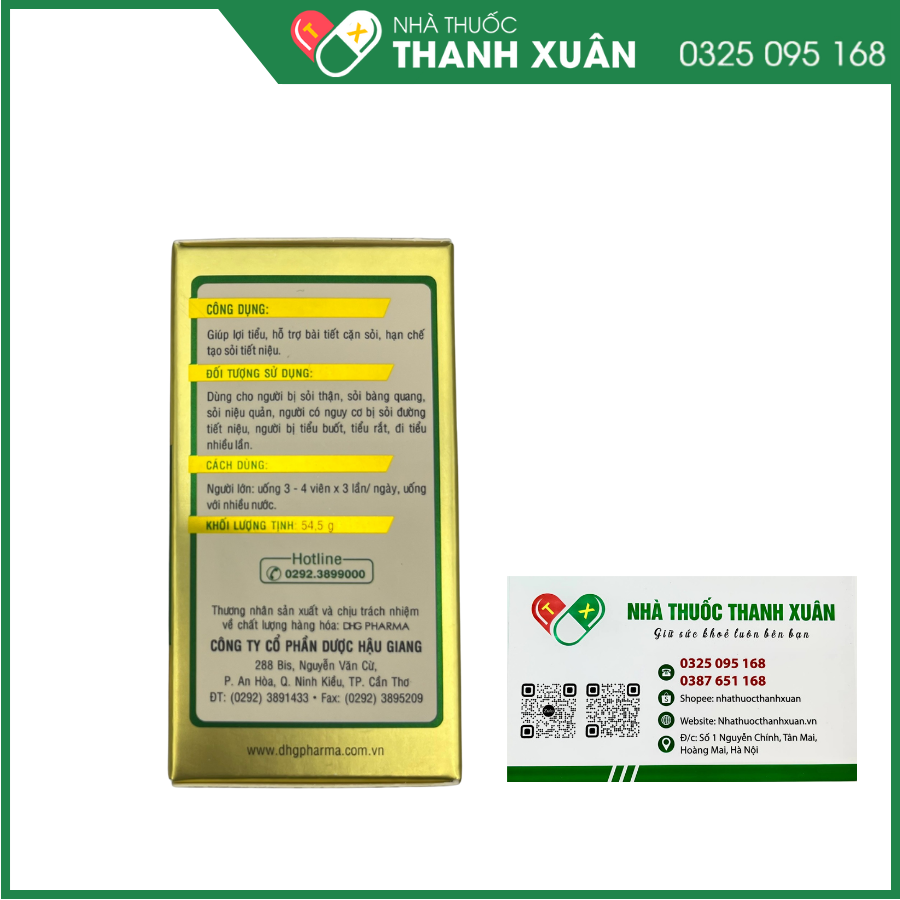 Cao khô kim tiền thảo hỗ trợ điều trị sỏi thận